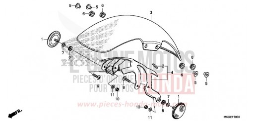 FRONT FENDER CMX500A2L de 2020